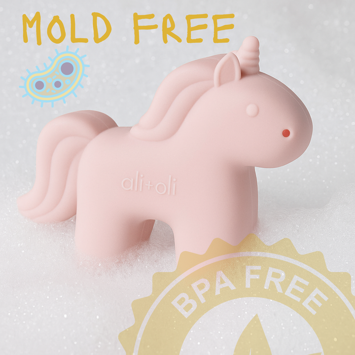 Unicorn Bath Toy Set mold free