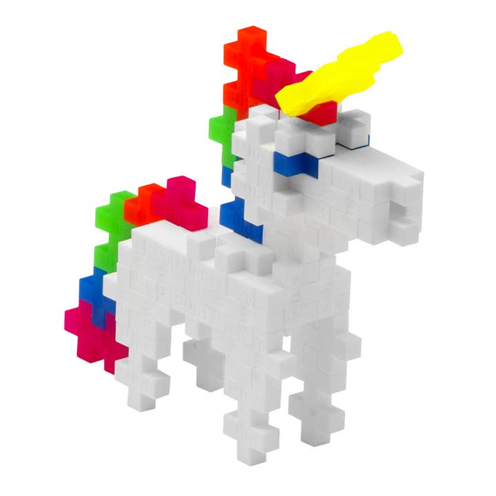 Plus Plus Tube Unicorn built