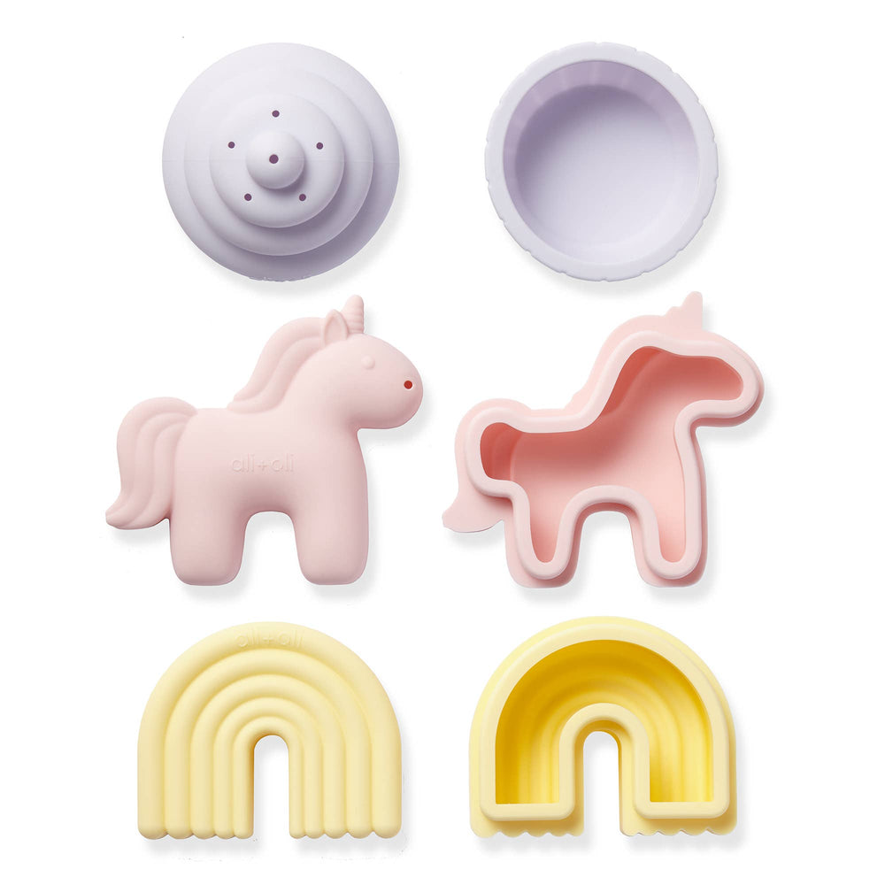 Unicorn Bath Toy Set open