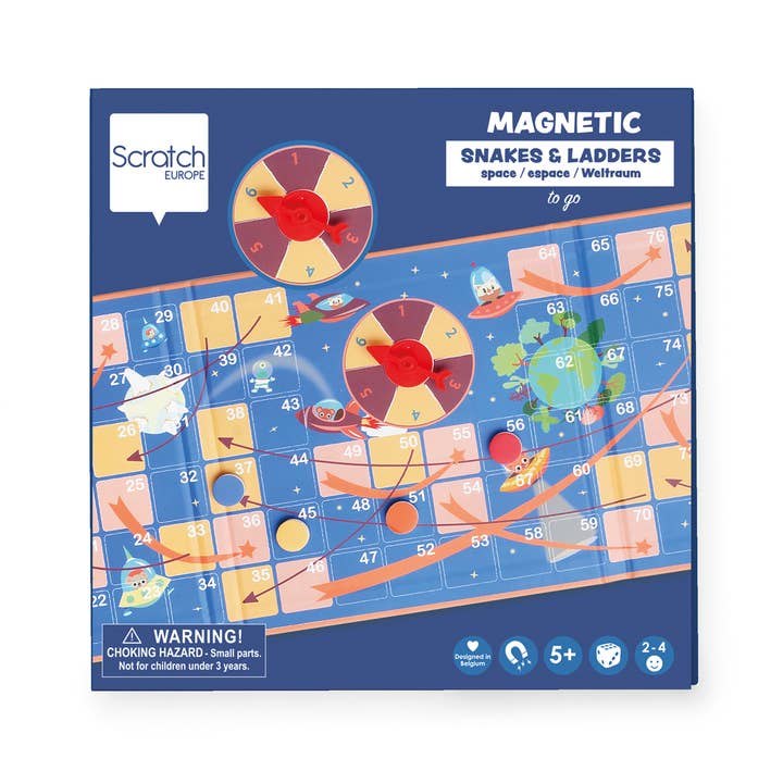 Scratch Europe Snakes & Ladders Space Game