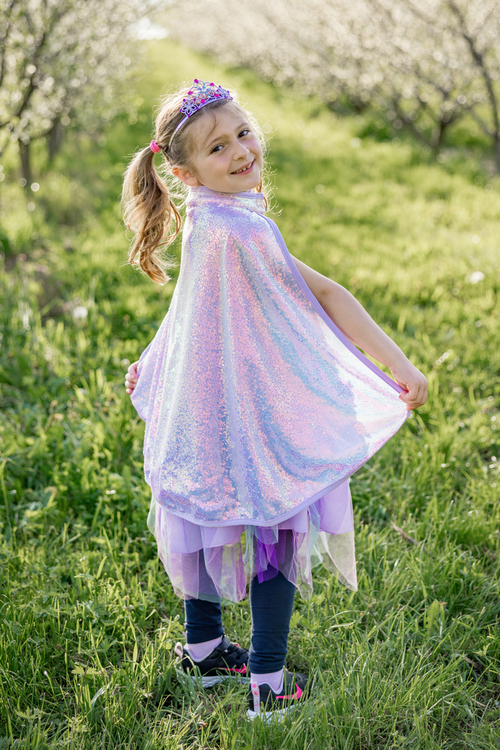 Lilac Sequins Cape