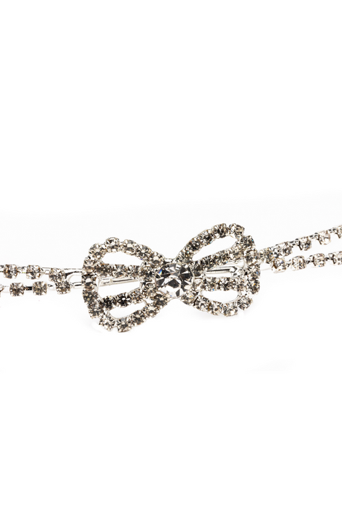 Great Pretenders Bow Crystal Headband detail