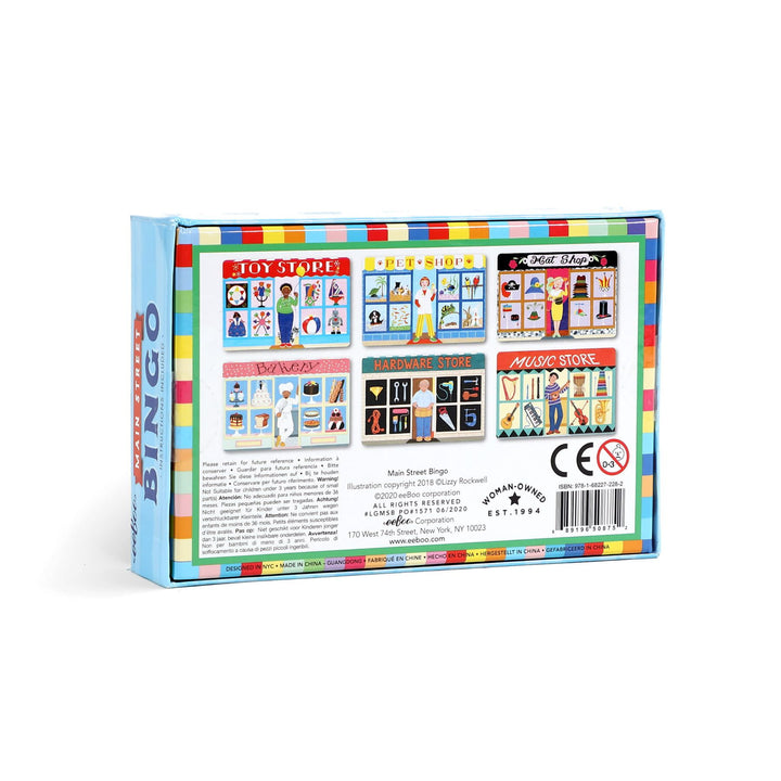 eeboo Main Street Bingo back