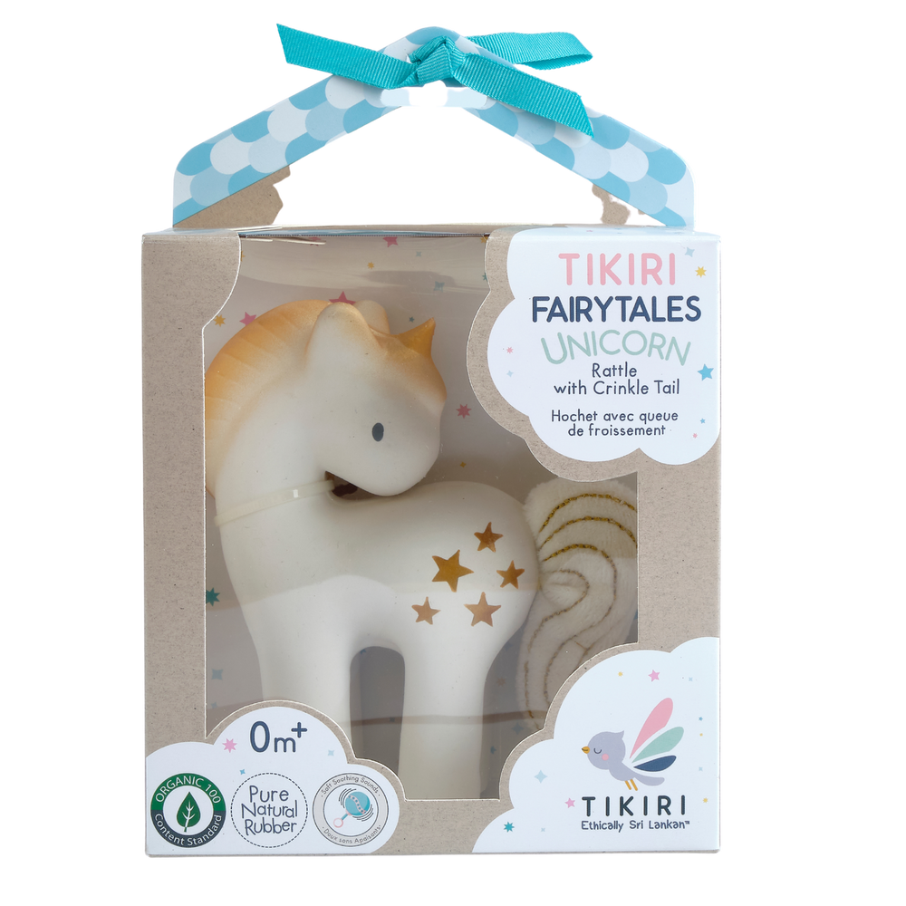 Tikiri Shining Stars Unicorn Rattle box