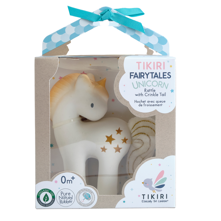 Tikiri Shining Stars Unicorn Rattle box