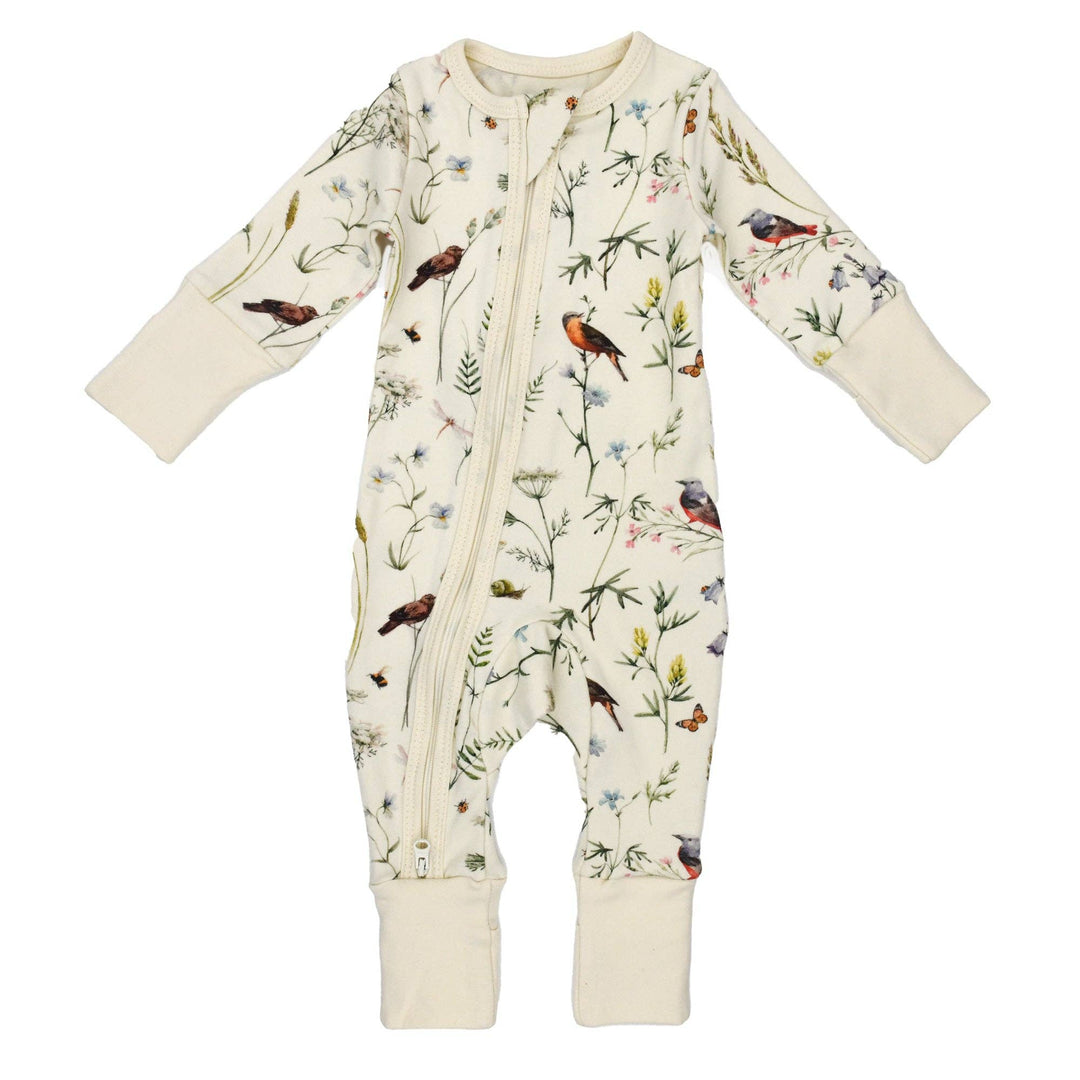 Earthy Finches Convertible Romper