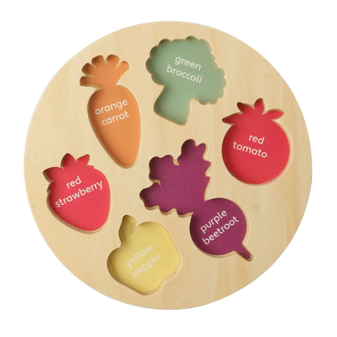 Orange Tree Toys Happy Veggies Puzzle spaces