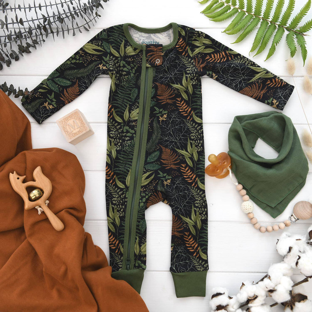 Earthy Ferns 2-Way Zipper Sleeper
