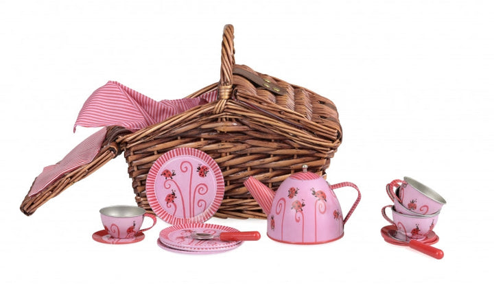 Egmont Ladybug Basket Tea Set contents