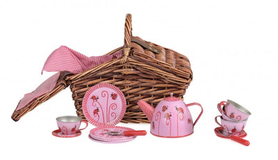 Ladybug Basket Tea Set