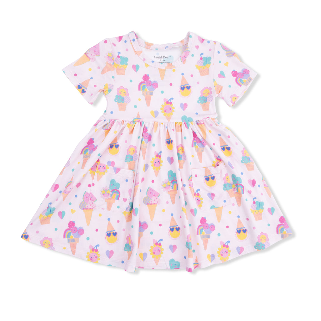 Ice Cream Fun Crew Baby Dress & Shorts