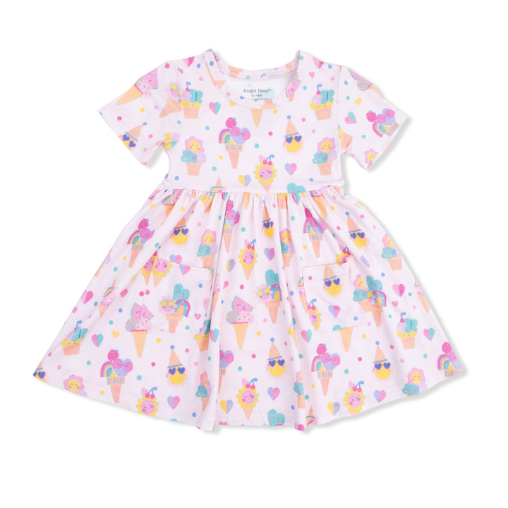 Ice Cream Fun Crew Baby Dress & Shorts