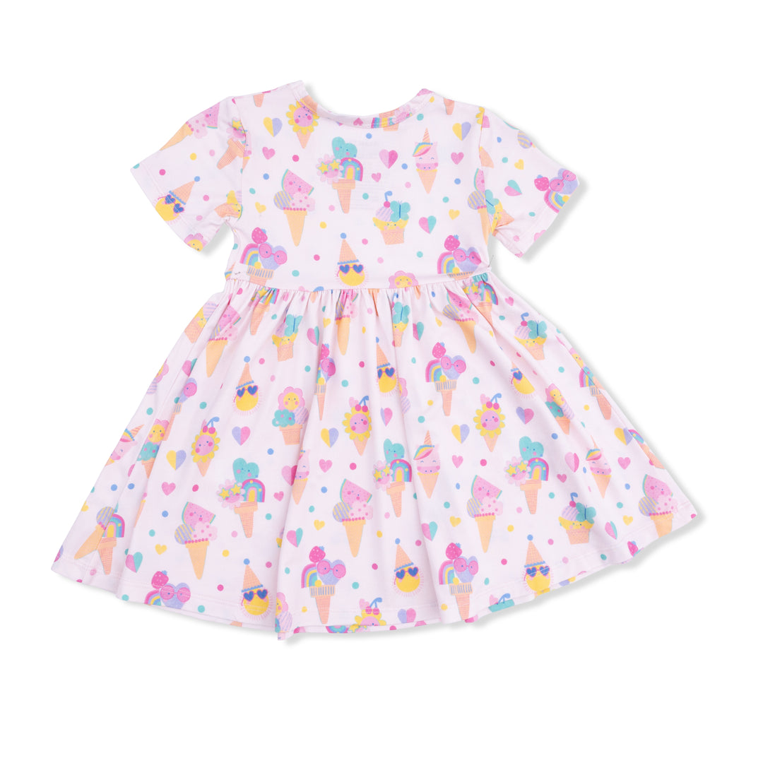 Ice Cream Fun Crew Baby Dress & Shorts