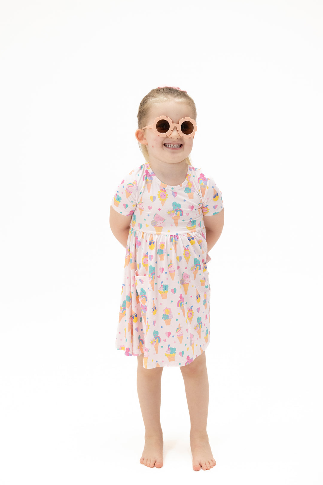 Ice Cream Fun Crew Baby Dress & Shorts