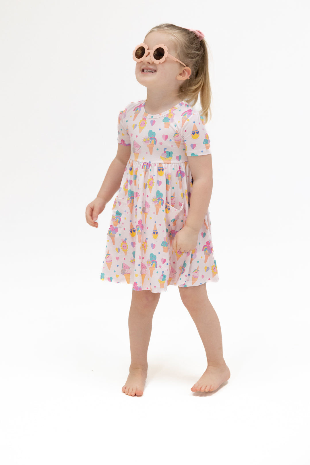 Ice Cream Fun Crew Baby Dress & Shorts