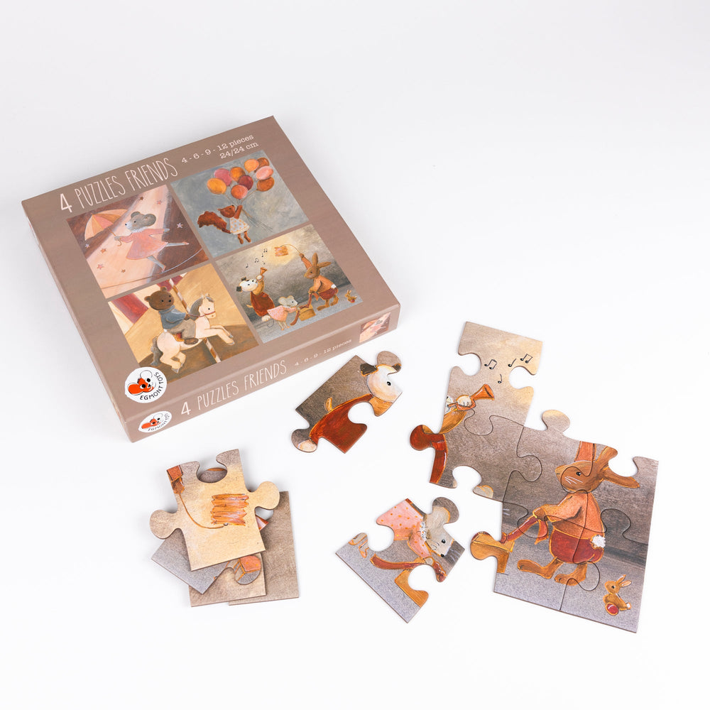 Egmont 4 Puzzles Friends contents