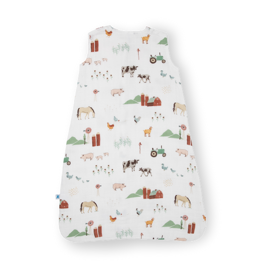 Little Unicorn Farmyard Sleep Bag back