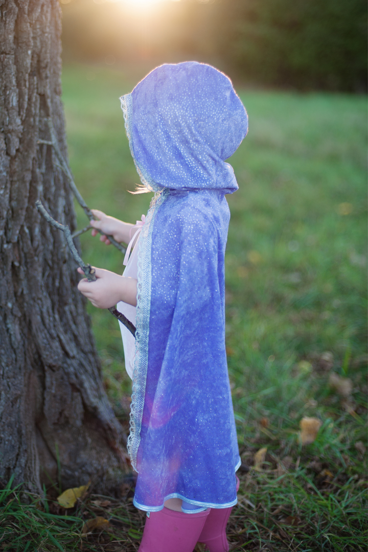 Great Pretenders Lilac Diamond Sparkle Cape model side