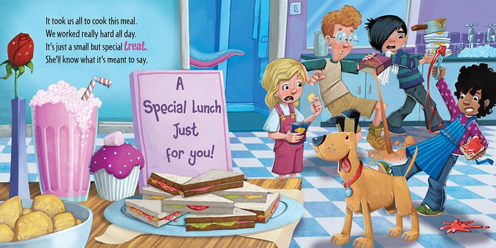 How to Catch a Mamasaurus book lunch