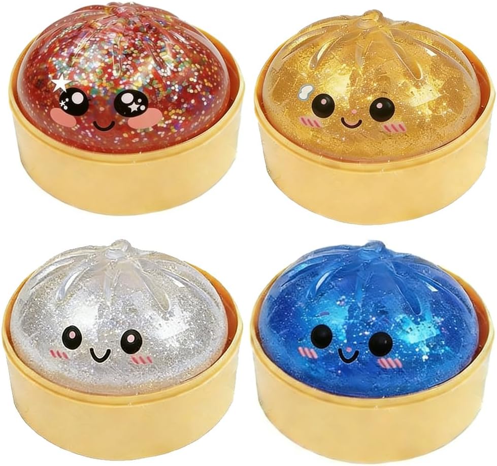 Dumpling Glitter Squishy Toy