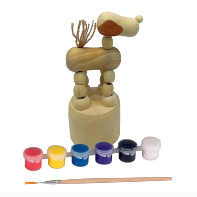 Paint Your Own Wooden Push-Up Dog