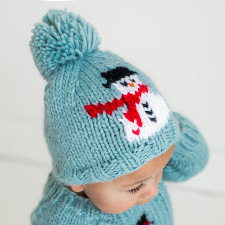Huggalugs Frosty Snowman Beanie model side