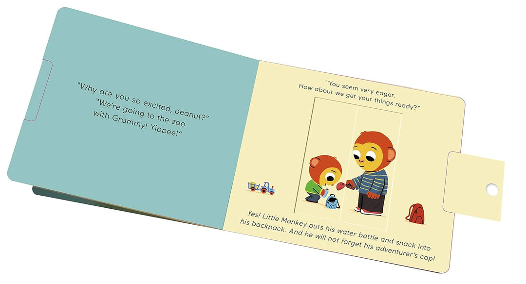 Pull & Play Feelings Board Book tab pulled