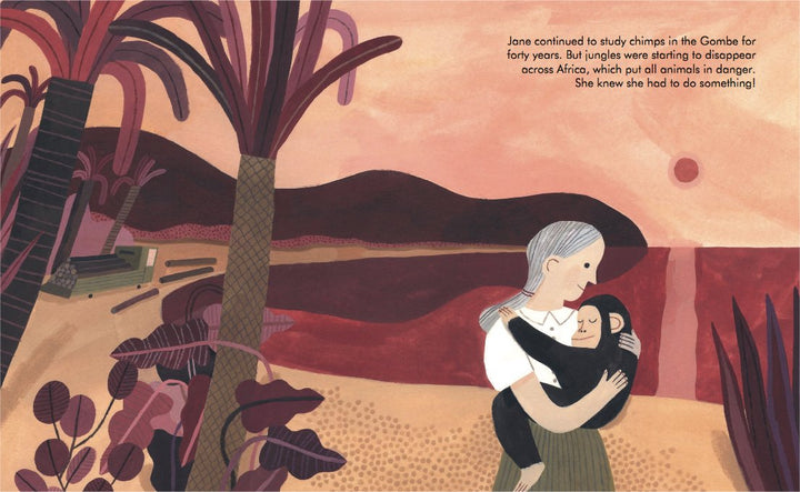 Jane Goodall - Little People, Big Dreams book chimps