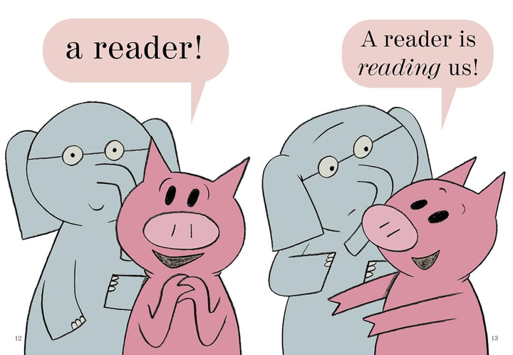 We Are on a Book Mo Willems reader page