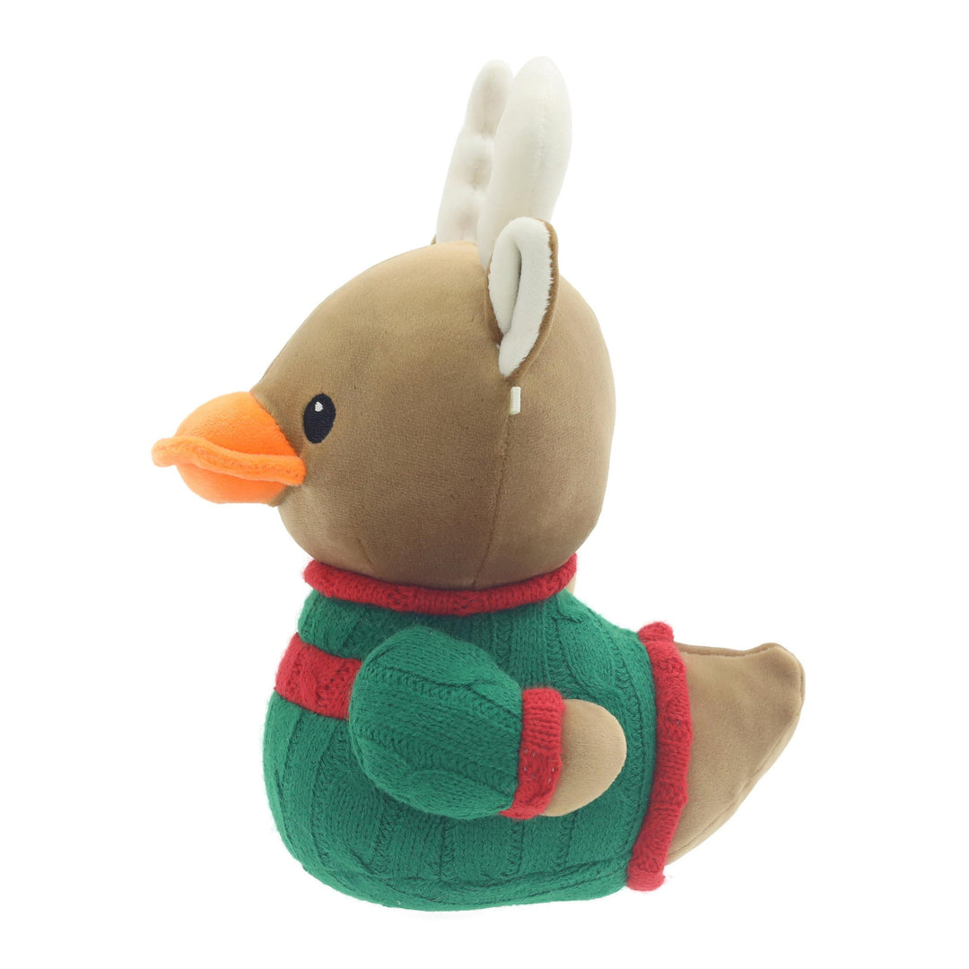 Reindeer Plush Duck side
