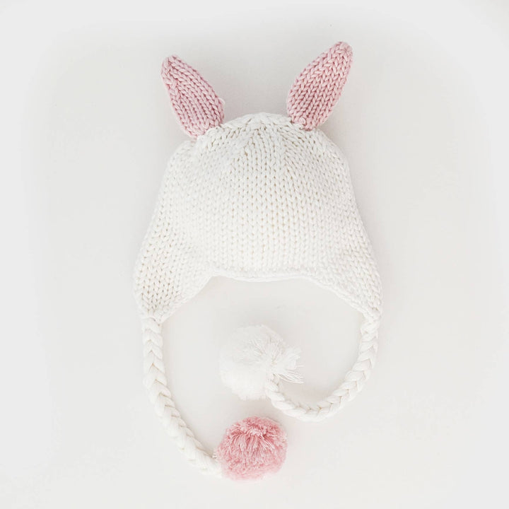 Huggalugs Pink Bunny Ears Hat