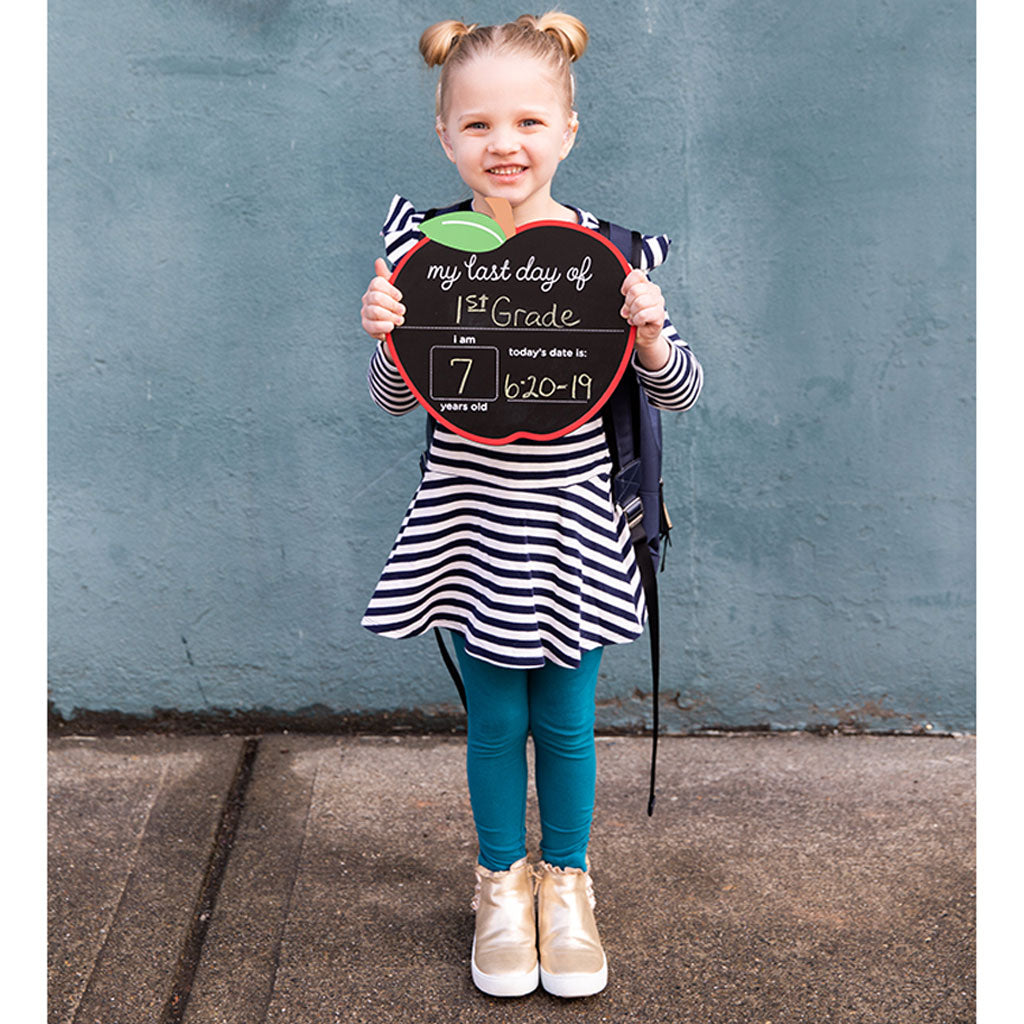 First & Last Day Chalkboard model girl