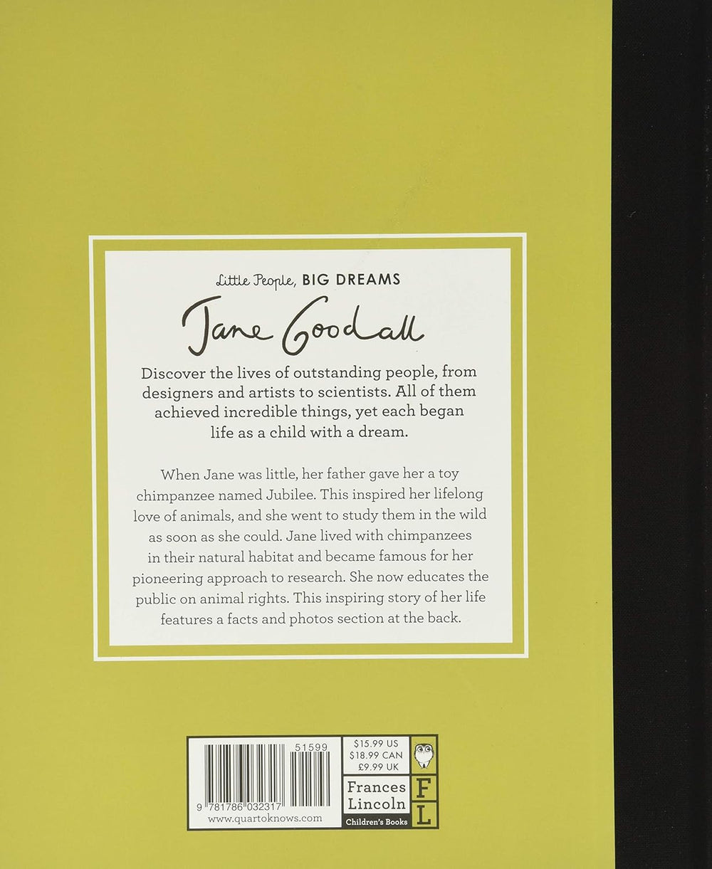 Jane Goodall - Little People, Big Dreams book back