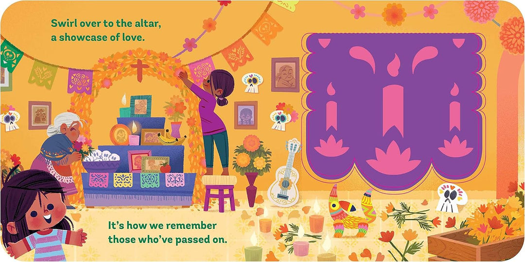 Día de Muertos: A Papel Picado Lift-the-Flap Book altar page