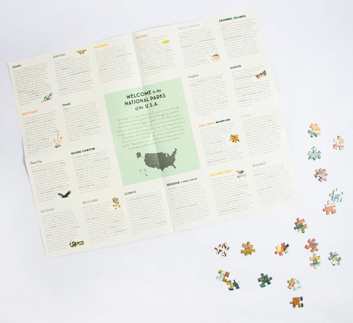 National Parks of the USA Puzzle insert