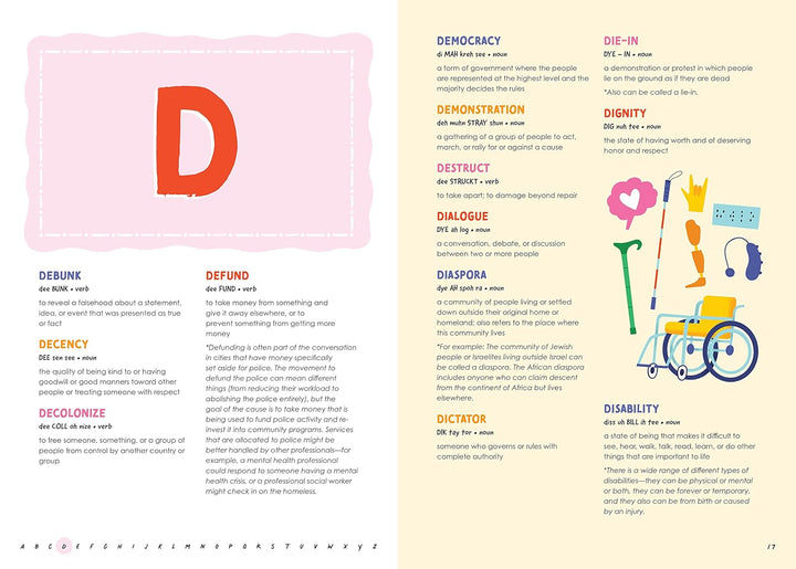 Young Activist's Dictionary of Social Justice book d