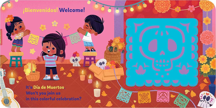 Día de Muertos: A Papel Picado Lift-the-Flap Book welcome page
