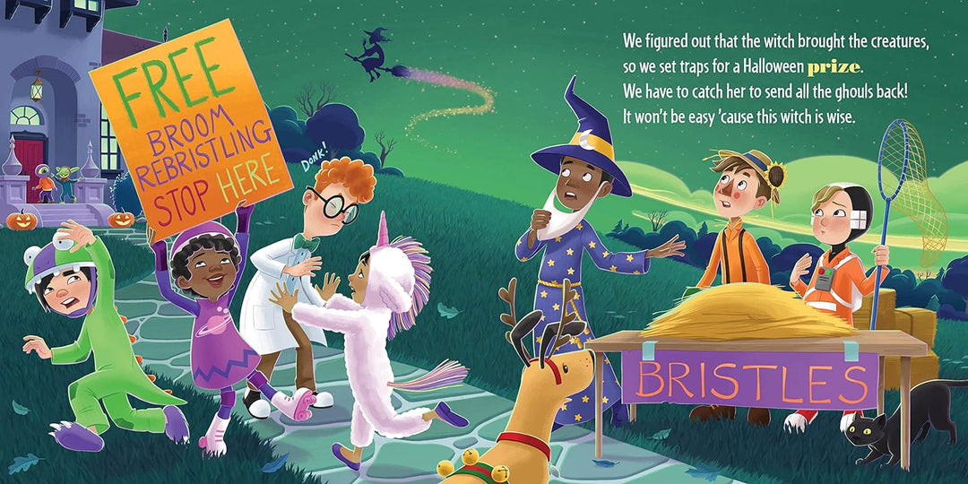 How to Catch a Witch book bristles page