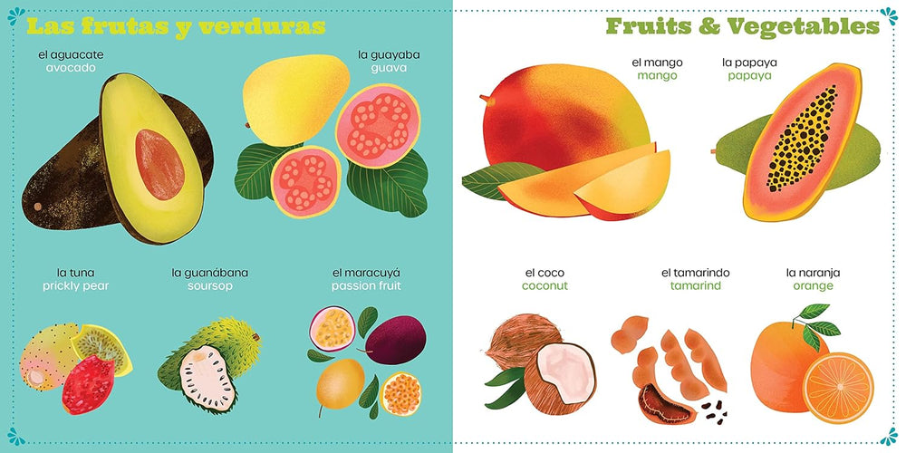 Tons of Palabras: Comida book fruits and vegetables