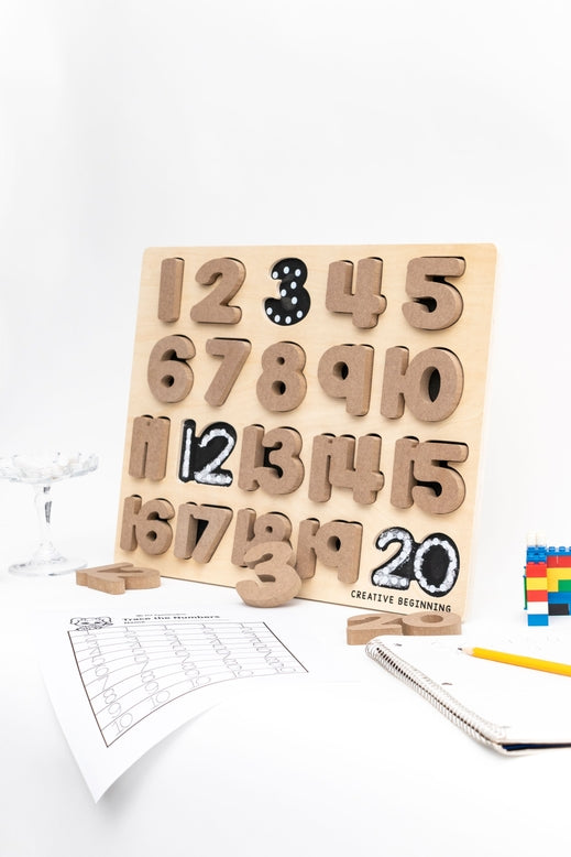 Numbers Chalkboard Puzzle
