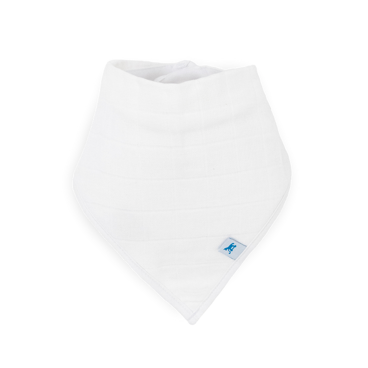 Little Unicorn Taupe Cross Bandana Bib 4 Pack white