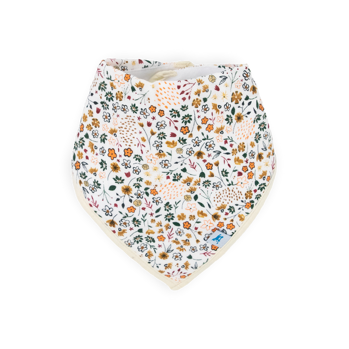 Little Unicorn Vintage Flower Bandana Bib 4 Pack disty