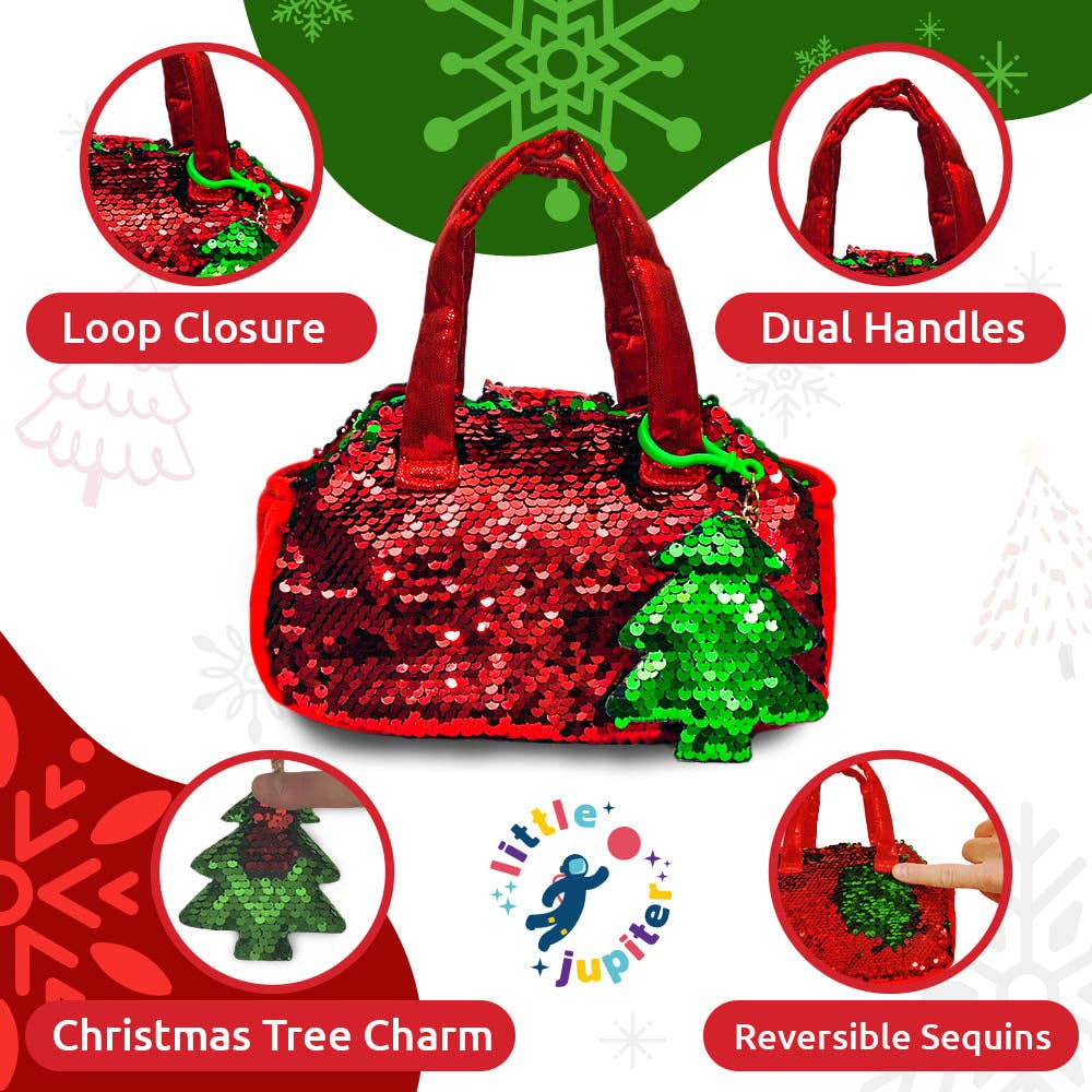 Little Jupiter Sequined Reindeer in Bag features