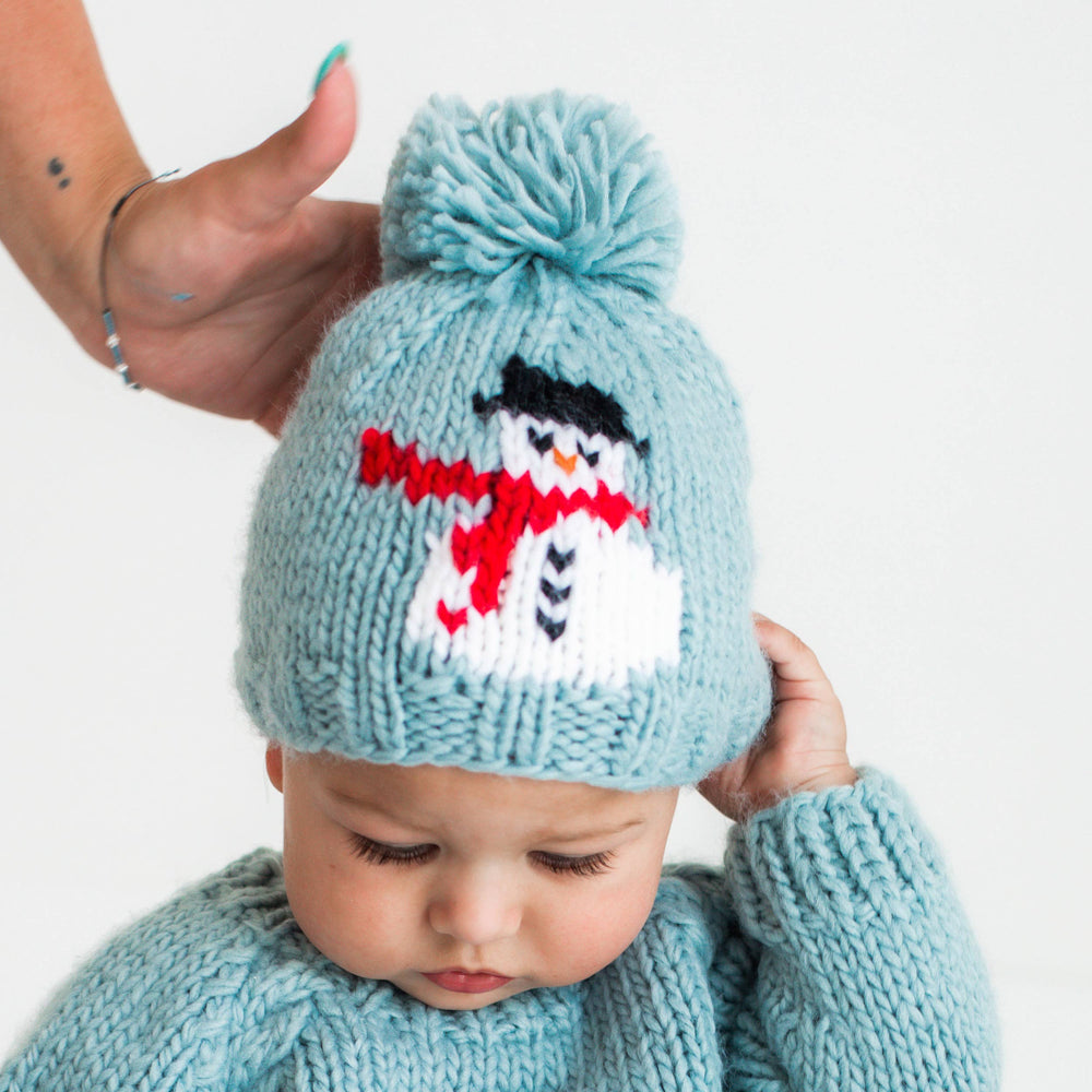 Huggalugs Frosty Snowman Beanie model