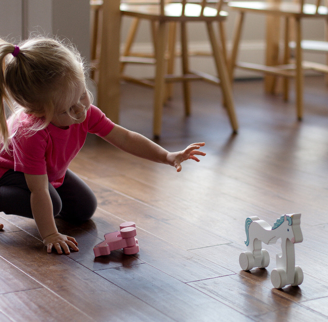 Big & Little Unicorn Push Toy