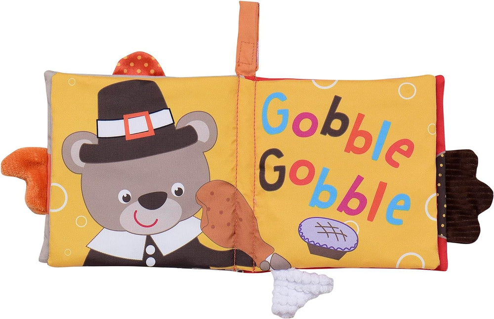 Happy Thanksgiving Fabric Book open