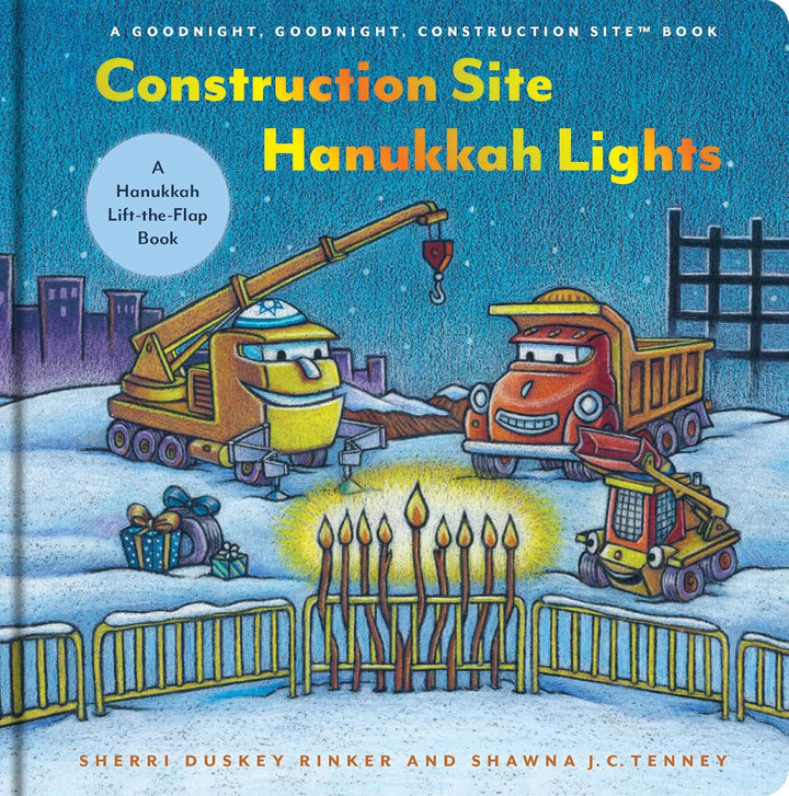 Construction Site Hanukkah Lights books