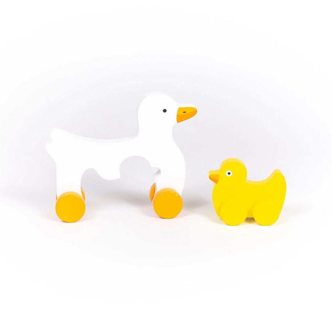 Jack Rabbit Creations Big & Little Ducky Push Toy separate