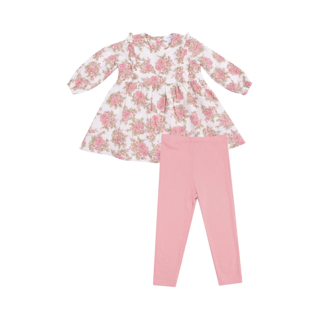 Angel Dear Heirlooms Bouquet Baby Dress & Leggings