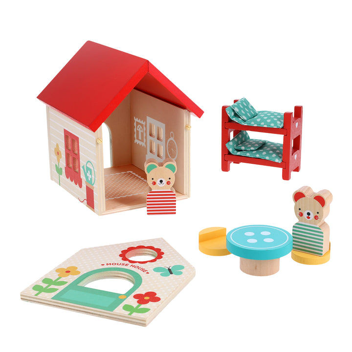Wooden Play Set Mouse House